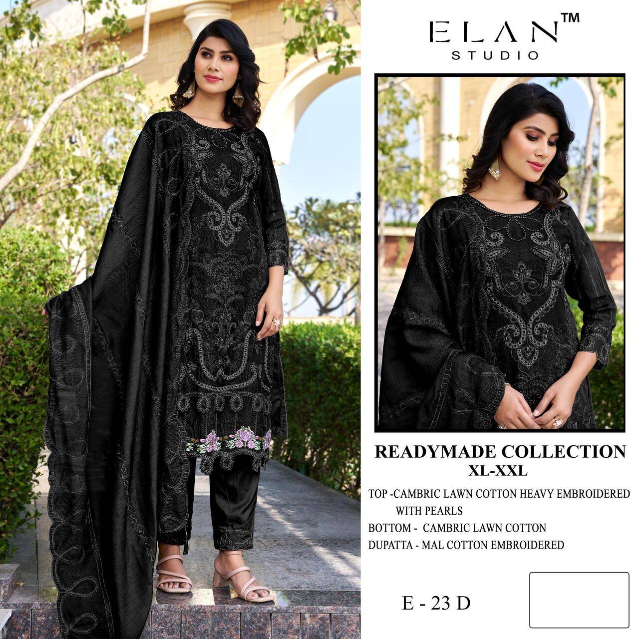 E-23 COLORS BY ELAN STUDIO A TO D Series Designer Pakistani Suits Beautiful Stylish Fancy Colourful Party Wear & Occasional Wear Chiffon With Embroidery Dresses At Wholesale Price